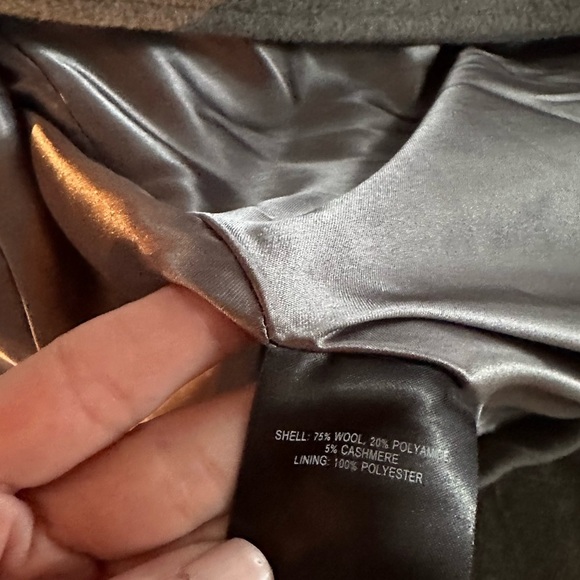 Tahari womens Double Face Wool Blend Wrap Coat With Oversized Collar - Picture 15 of 16